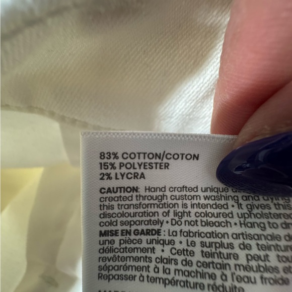 Yoga Jeans – Emily Slim – White Sustainable Denim – Size 32 - New With Tags - Picture 8 of 14